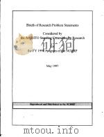 Briefs of Research Problem Statements  Considered by the AASHTO Standing Committee on Research for t（ PDF版）