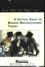A Critical Essay on Modern Macroeconomic Theory     PDF电子版封面  0631134832   