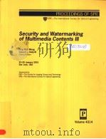 Security and Watermarking of Multimedia Contents III     PDF电子版封面     