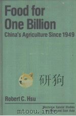 Food for One Billion China's Agriculture Since 1949     PDF电子版封面     