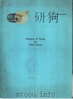 Glossary of Terms for Fluid Power     PDF电子版封面     