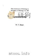 The Institute of Biology's Studies in Biology no 84  Lysosomes     PDF电子版封面     