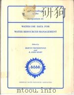 Proceedings WATER-USE DATA FOR WATER RESOURCES MANAGEMENT     PDF电子版封面     