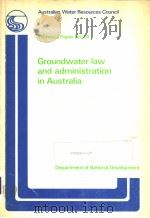 Groundwater law and administration in Australia（ PDF版）