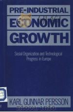 Pre-Industrial Economic Growth Social Organization and Technological Progress in Europe     PDF电子版封面  0631149635   