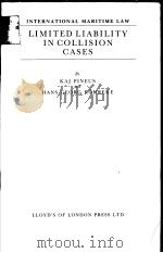 LIMITED LIABILITY IN COLLISION CASES     PDF电子版封面     
