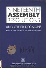 NINETEENTH ASSEMBLY RESOLUTIONS AND OTHER DECISIONS     PDF电子版封面     
