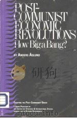 Post-Communist Economic Revolutions How Big a Bang?     PDF电子版封面  0892062037   