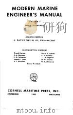 MODERN MARINE ENGINEER‘S MANUAL Volume Ⅰ 4 LUBRICATION     PDF电子版封面     