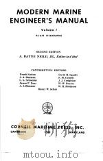 MODERN MARINE ENGINEER‘S MANUAL Volume Ⅰ 8 COMBUSTION     PDF电子版封面     