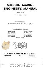 MODERN MARINE ENGINEER‘S MANUAL Volume Ⅰ 13 MARINE STEAM TURBINES     PDF电子版封面     