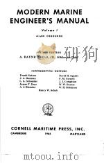 MODERN MARINE ENGINEER‘S MANUAL Volume Ⅰ 15 MATHEMATICS AND MECHANICS     PDF电子版封面     