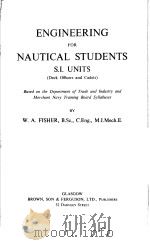 ENGINEERING FOR NAUTICAL STUDENTS     PDF电子版封面     