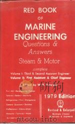 RED BOOK OF MARINE ENGINEERING QUESTIONS AND ANSWERS Volume Ⅰ     PDF电子版封面     