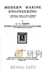 MODERN MARINE ENGINEERING VOLUME Ⅲ     PDF电子版封面     