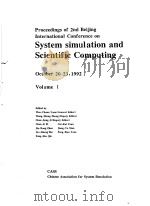 Proceedings of 2nd Beijing International Conference on System simulation and Scientific Computing Vo     PDF电子版封面     