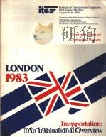 Compendium of Technical Papers LONDON 1983 SESSION 7 MICROPROCESSOR IN TRAFFIC CONTROL-BENEFIT FOR D     PDF电子版封面     