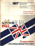 Compendium of Technical Papers LONDON 1983 SESSION 12 THE HISTORY OF AREA WIDE TRAFFIC RESTRAINT PRO     PDF电子版封面     