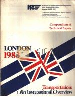 Compendium of Technical Papers LONDON 1983 SESSION 17 ENFORCEMENT OF ON-STREET PARKING CONTROLS IN L     PDF电子版封面     