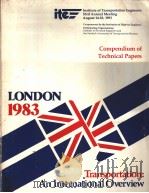 Compendium of Technical Papers LONDON 1983 SESSION 23 PEDESTRIAN CONTROL AT SIGNALIZED INTERSECTIONS     PDF电子版封面     