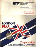 Compendium of Technical Papers LONDON 1983 SESSION 27 BICYCLES AND MOPEDS AT INTERSECTIONS WITH TRAF     PDF电子版封面     