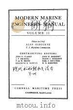 MODERN MARINE ENGINEER‘S MANUAL VOLUME Ⅱ 15 MARINE DIESEL ENGINES     PDF电子版封面     