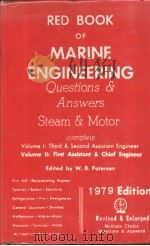 RED BOOK OF MARINE ENGINEERING QUESTIONS AND ANSWERS Volume Ⅱ     PDF电子版封面     