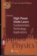 High-Power Diode Lasers     PDF电子版封面  3540666931  Roland Diehl 