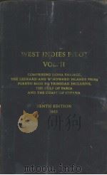 WEST INDIES PILOT VOL Ⅱ TENTH EDITION 1955     PDF电子版封面     