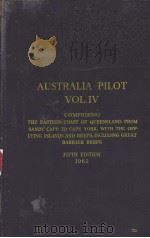 AUSTRALIA PILOT VOL.Ⅳ FIFTH EDITION 1962     PDF电子版封面     