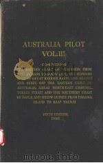 AUSTRALIA PILOT VOL.Ⅲ FIFTH EDITION 1960     PDF电子版封面     