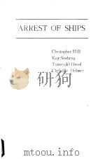 ARREST OF SHIPS     PDF电子版封面     
