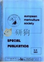 SPECIAL PUBLICATION No.6 1981 european mariculture society     PDF电子版封面     