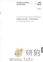 Hexagon head bolts-Product grade C  ISO4016     PDF电子版封面     