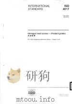 Hexagon head screws-Product grades A and B  ISO4017     PDF电子版封面     