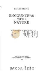 ENCOUNTERS WITH NATURE     PDF电子版封面  0192176730   
