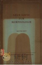 NEUE HEFTE ZUR MORPHOLOGIE     PDF电子版封面     