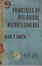 PRINCIPLES OF BIOLOGICAL MICROTECHNIQUE     PDF电子版封面     