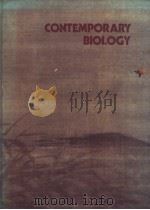 CONTEMPORARY BIOLOGY second edition     PDF电子版封面  0721625983   