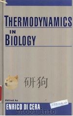 THERMODYNAMICS IN BIOLOGY     PDF电子版封面     