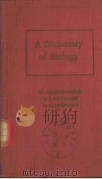 A Dictionary of Biology     PDF电子版封面     