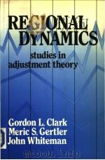 REGIONAL DYNAMICS:studies in adjustment theory     PDF电子版封面     