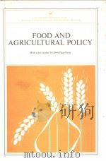 FOOD AND AGRICULTURAL POLICY     PDF电子版封面  0844721093   