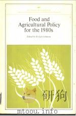Food and Agricultural Policy for the 1980s     PDF电子版封面  0844722170   