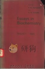 Essays in Biochemistry Volume 1 1965（ PDF版）