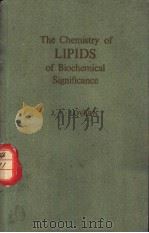 The Chemistry of Lipids of Biochemical Significance     PDF电子版封面     