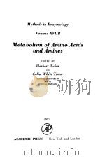 Methods in Enzymology Volume 17 Metabolism of Amino Acids and Amines     PDF电子版封面     