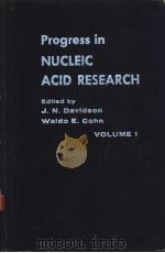 PROGRESS IN Nucleic Acid Research Volume 1     PDF电子版封面     