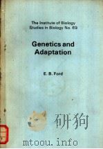 Genetics and Adaptation     PDF电子版封面     