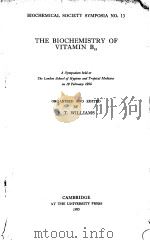 THE BIOCHEMISTRY OF VITAMIN B12     PDF电子版封面     